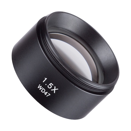 Amscope 1.5X Barlow Lens For ZM Series Stereo Microscopes (48mm) ZM15